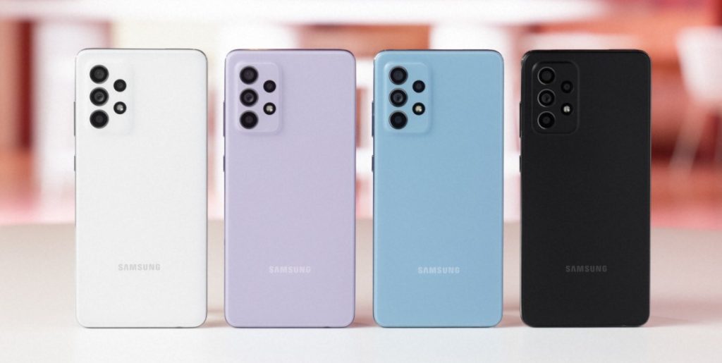 سامسونگ گلکسی A52 Galaxy Samsung رنگ بندی Color