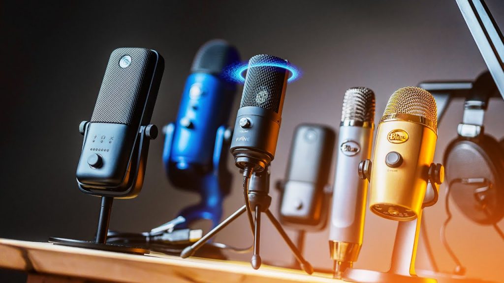 different microphones میکروفون های مختلف ضبط حرفه ای صدا