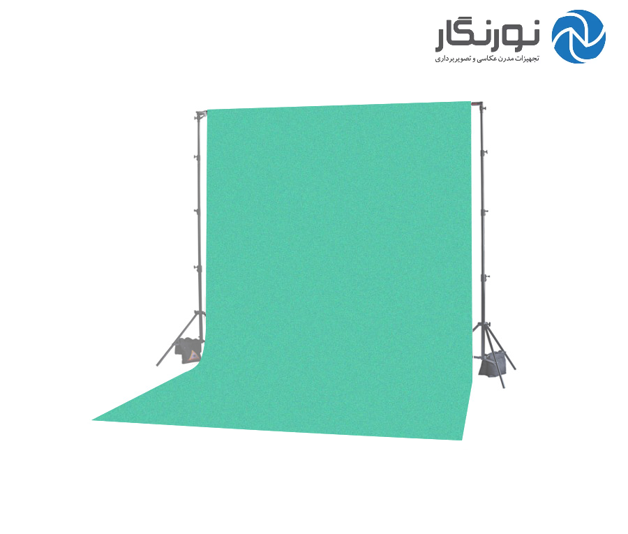 فون بک گراند سبز -آبی مخمل Backdrop 2×3 