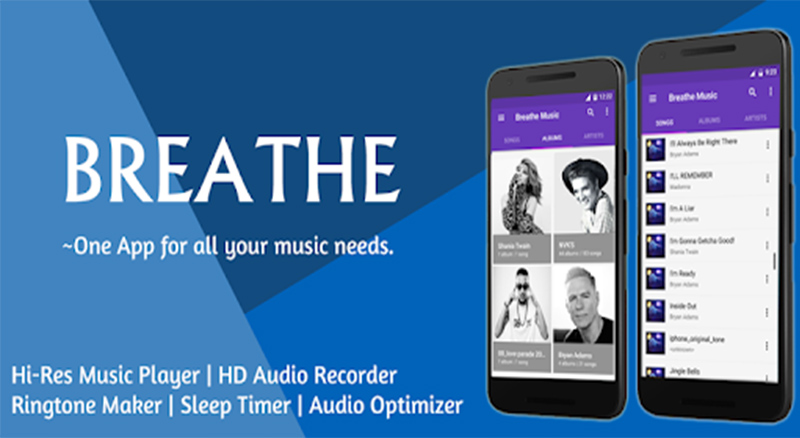 استفاده از پلیر  Breathe Music Player برای تبدیل ویدیو به mp3