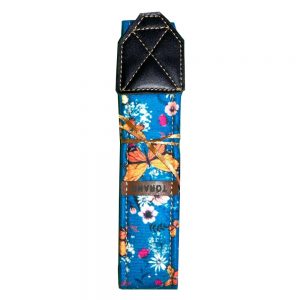 بند دوربين ترنگ طرح گل و پروانه آبی Torang neck strap