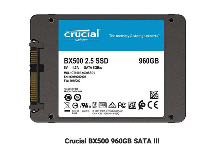 هارد Crucial BX500 960GB SATA III