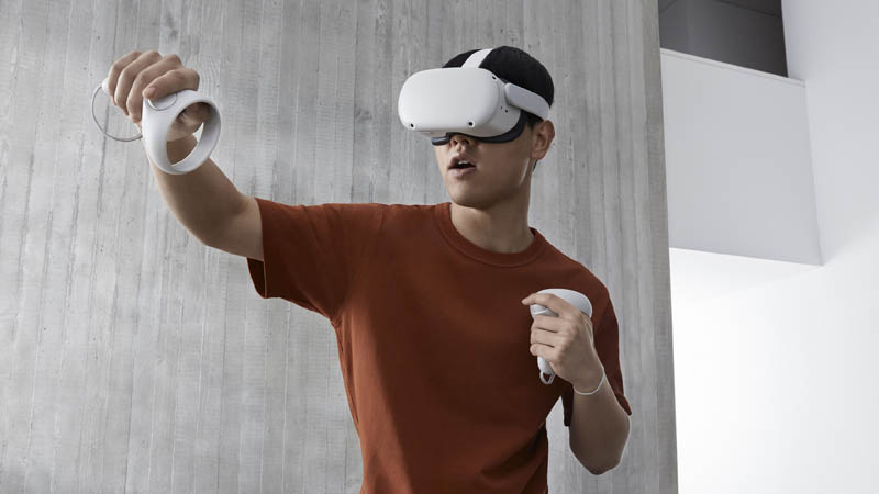 هدست Oculus Quest 2 – هدست خوداتکا + هدست PC VR