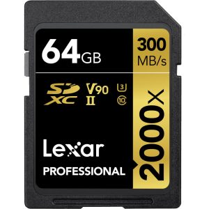 کارت حافظه لکسار Lexar 64GB Professional 2000x UHS-II SDXC