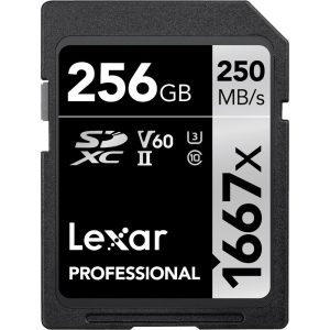 کارت حافظه لکسار Lexar 256GB Professional 1667x UHS-II SDXC