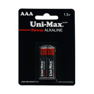 باتری نیم قلمی یونی مکس مدل Power ALKALINE