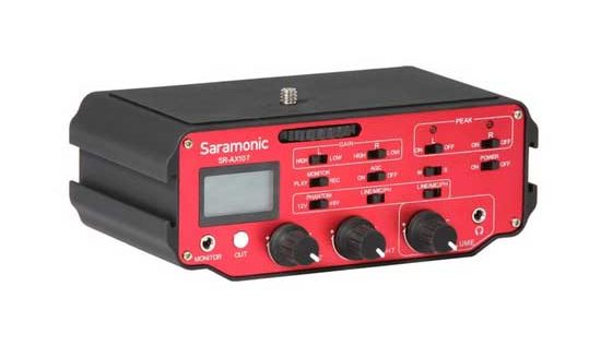 بهترین میکسر صدا : Saramonic SR-AX100