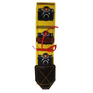 بند دوربین ترنگ زرد طرح دوربین