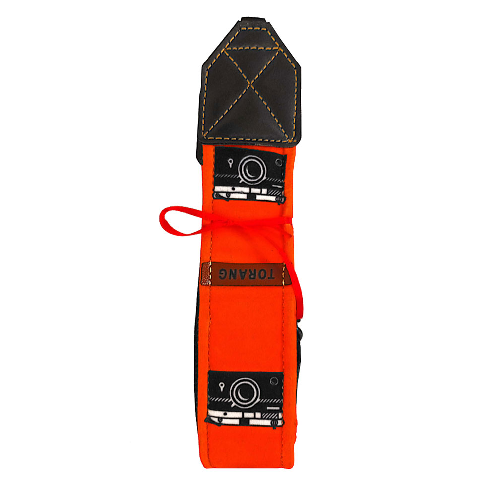 بند دوربین ترنگ نارنجی طرح دوربین
