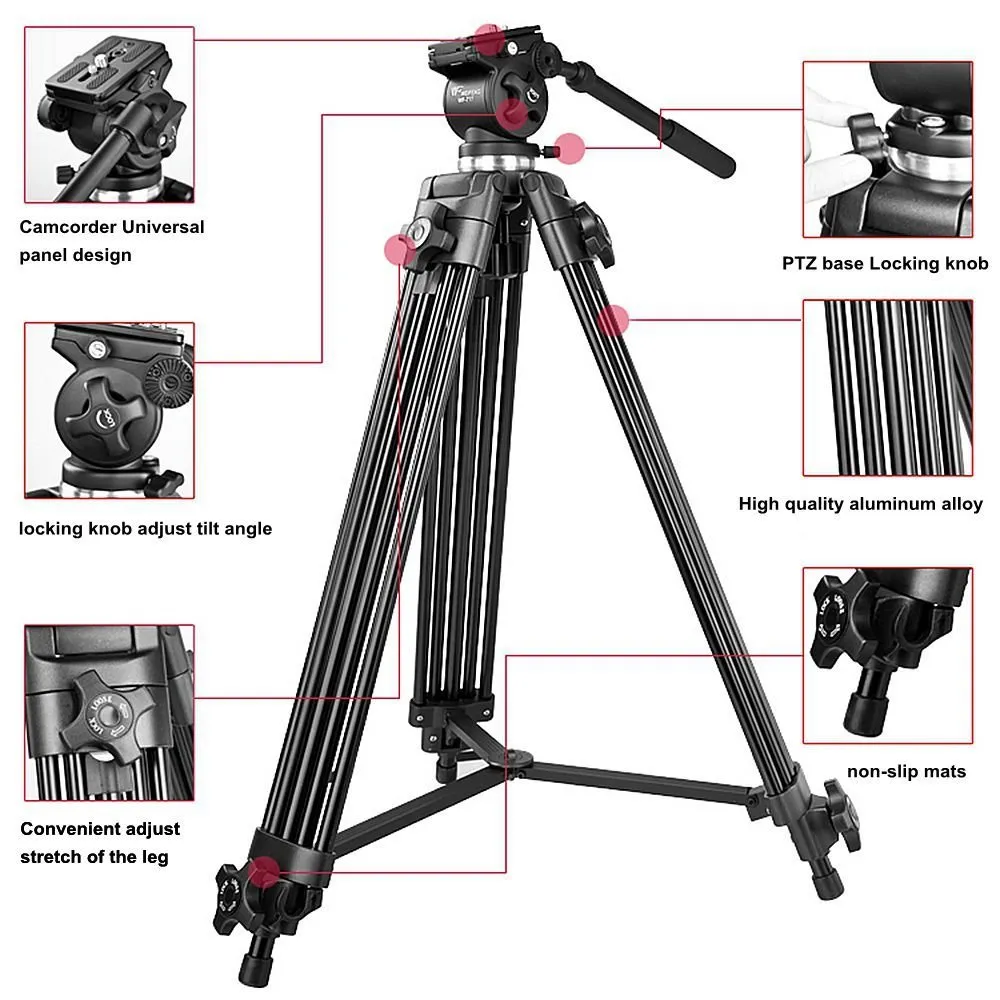 سه پایه دوربین تصویربرداری بیک Beike QZSD Q880 Camera Tripod