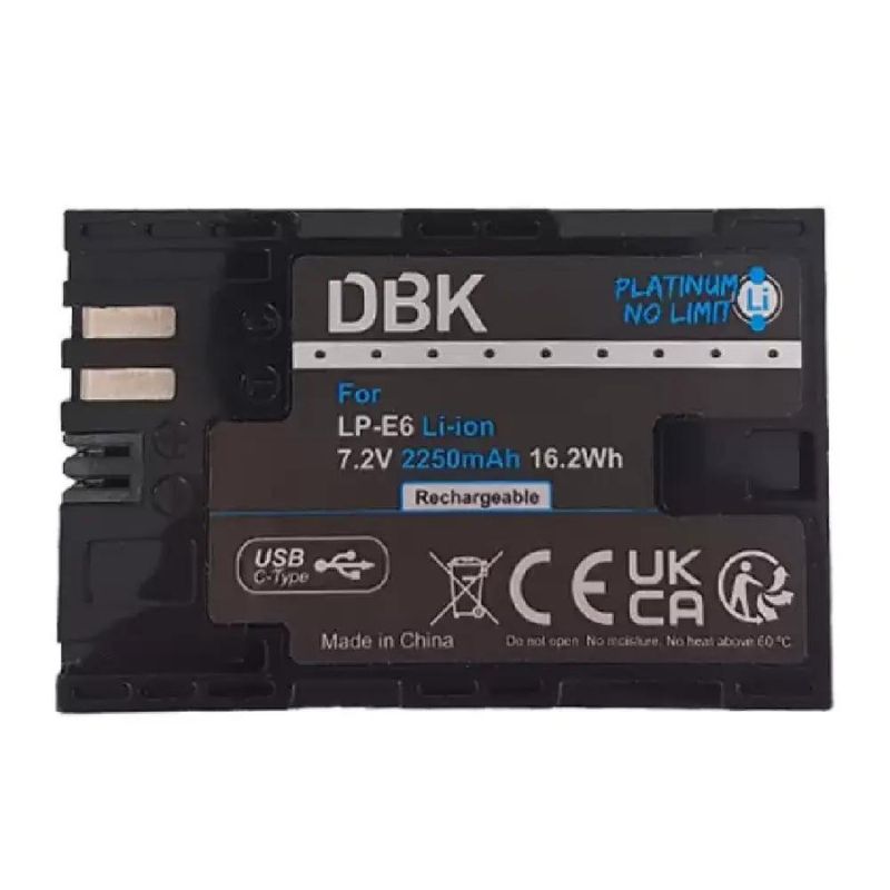 باتری دوربین کانن قابل شارژ DBK Canon LP-E6 Battery