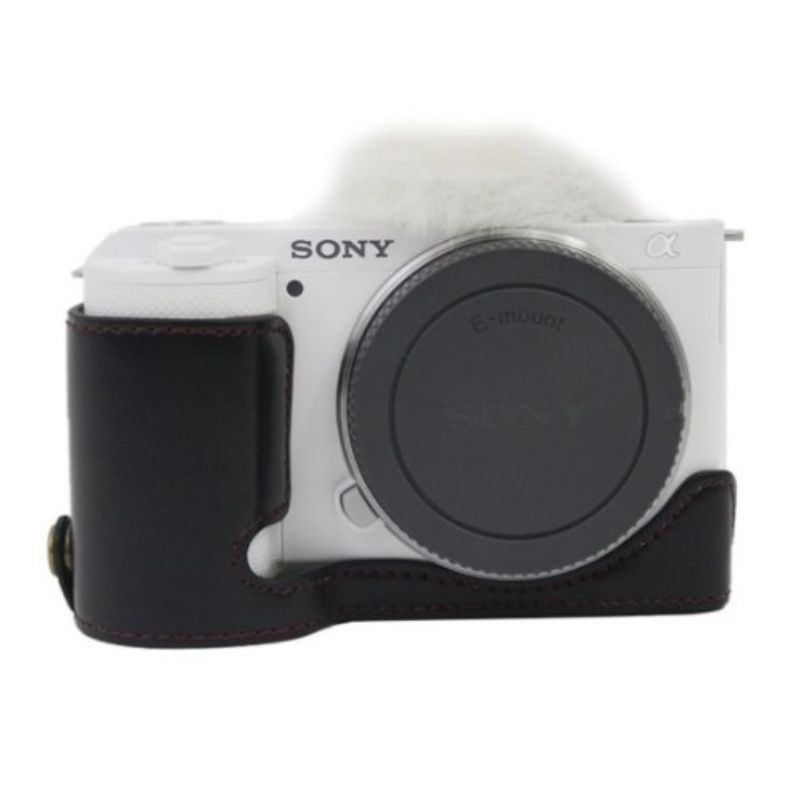کاور چرمي دوربين مشکی Sony ZV-E10 Cover